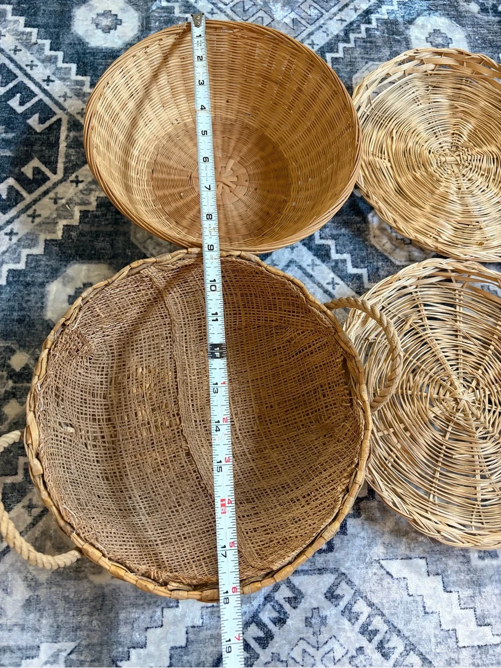 Natural Woven Rattan Basket Set - Neutral